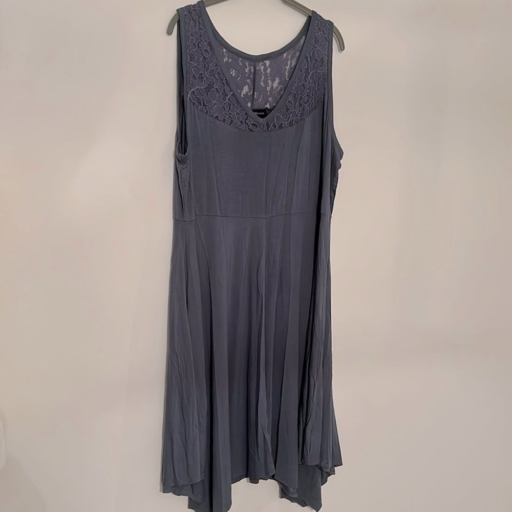 NWT Lane Bryant 18/20 Jersey Knit/Lace Dress